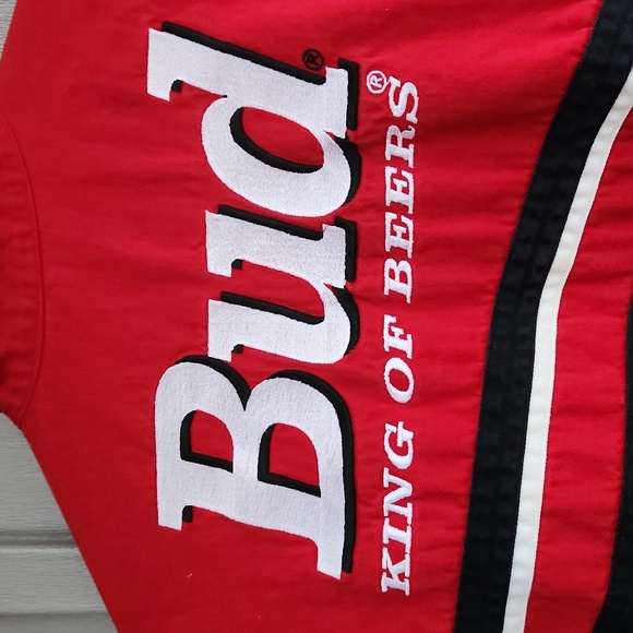 Dale Earnhardt Jr. Budweiser Chase Authentic Button Up Vintage NASCAR Shirt - Picture 7 of 10